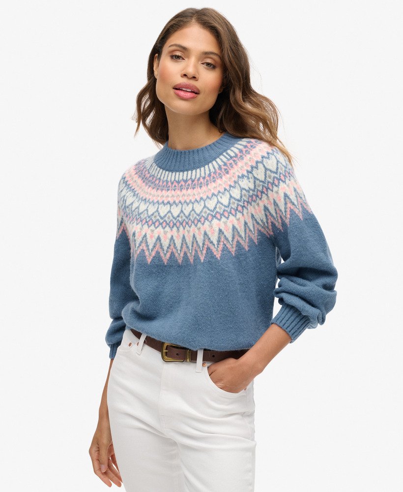 luźny sweter w kolorze ecru multi