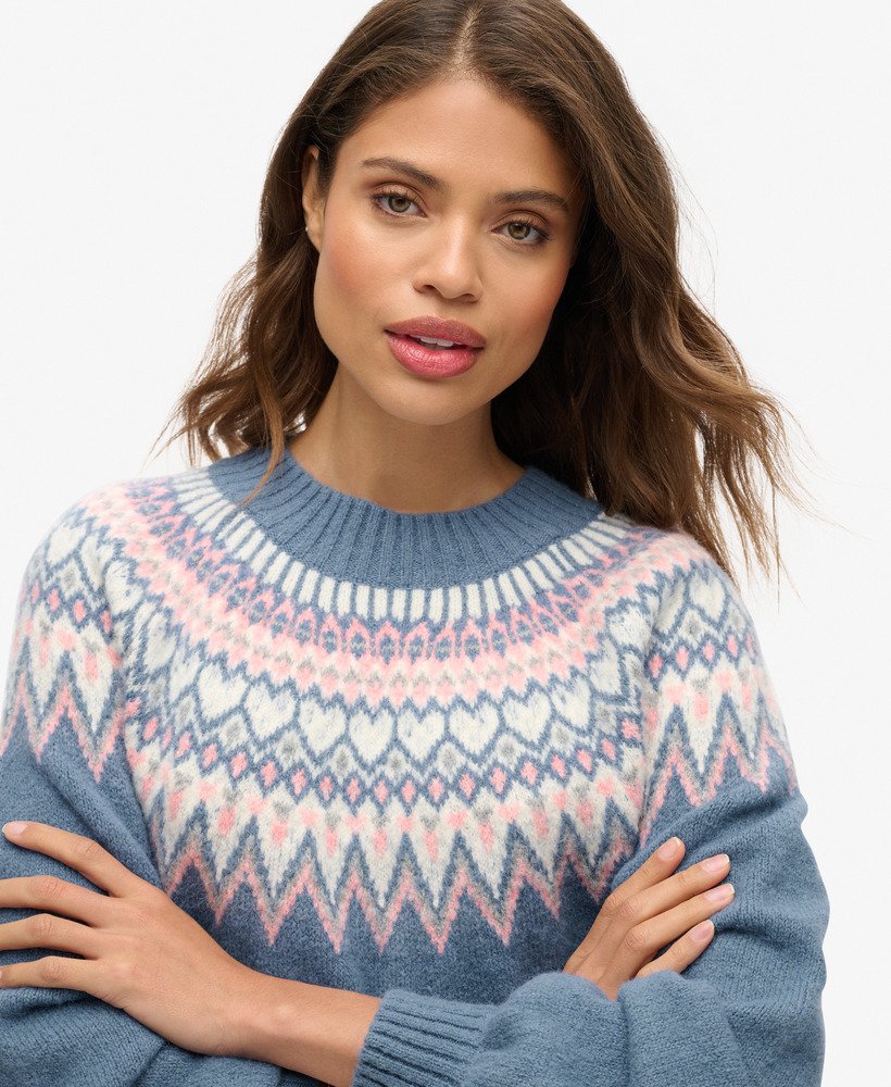 luźny sweter w kolorze ecru multi