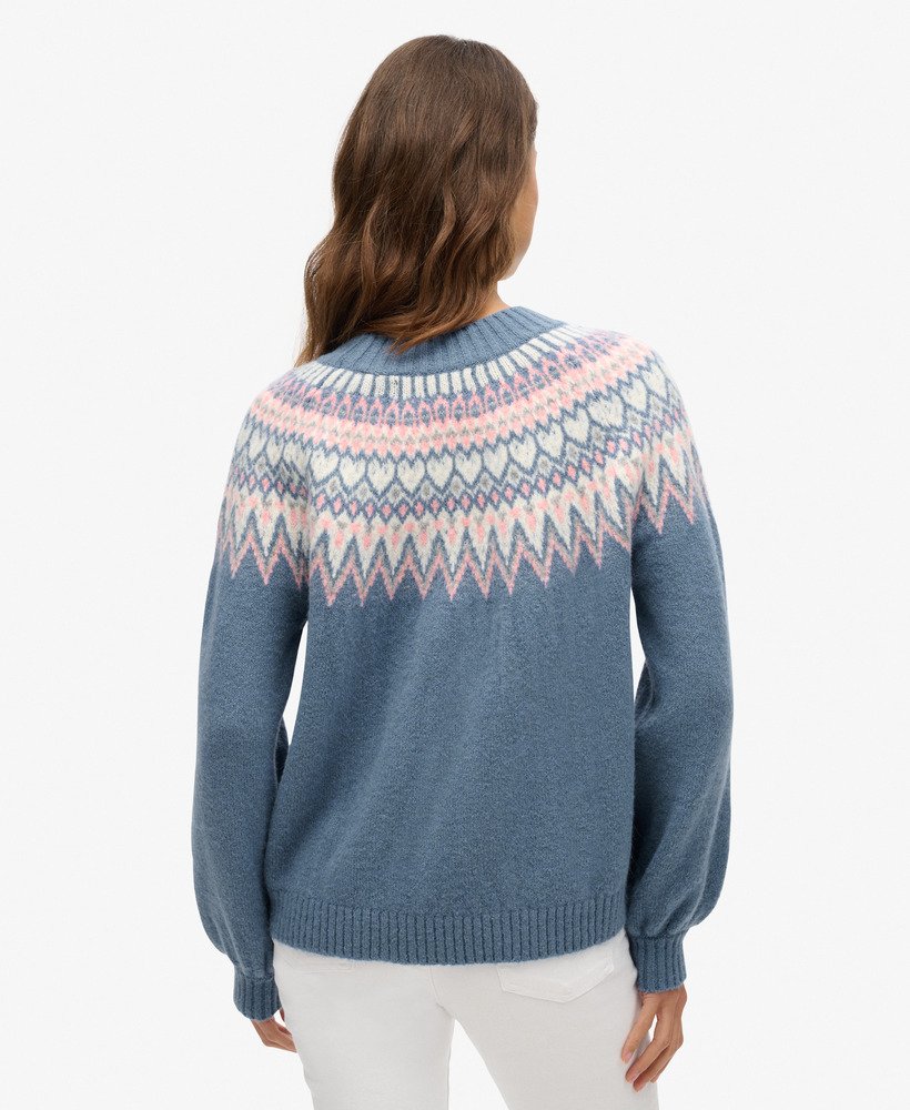 luźny sweter w kolorze ecru multi