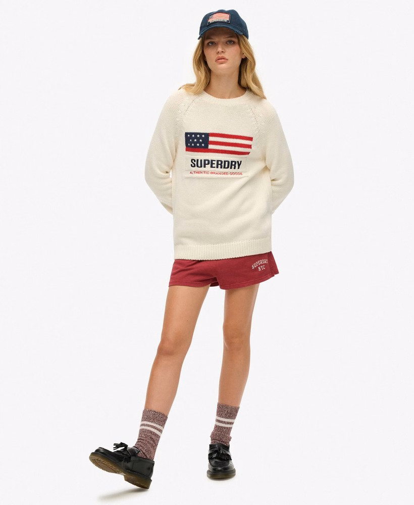 Americana Crew Knit Sweter