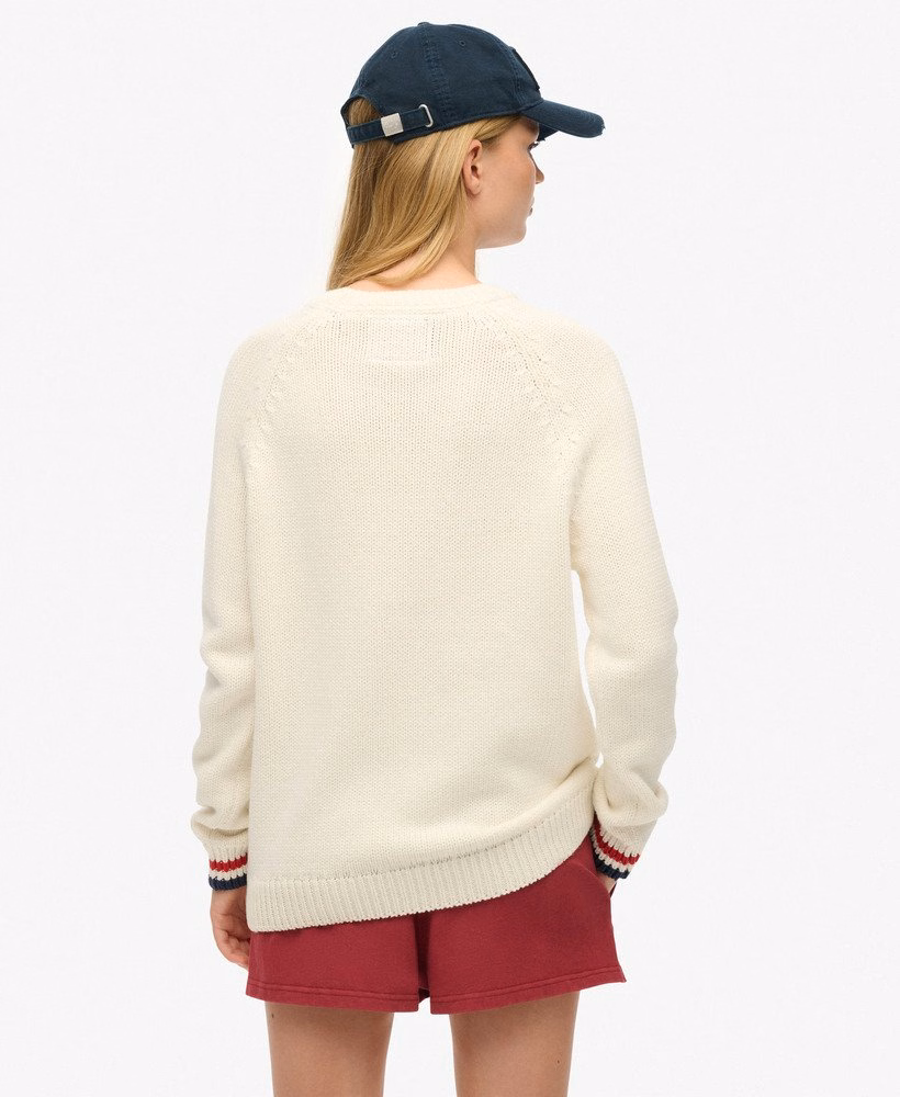 Americana Crew Knit Sweter