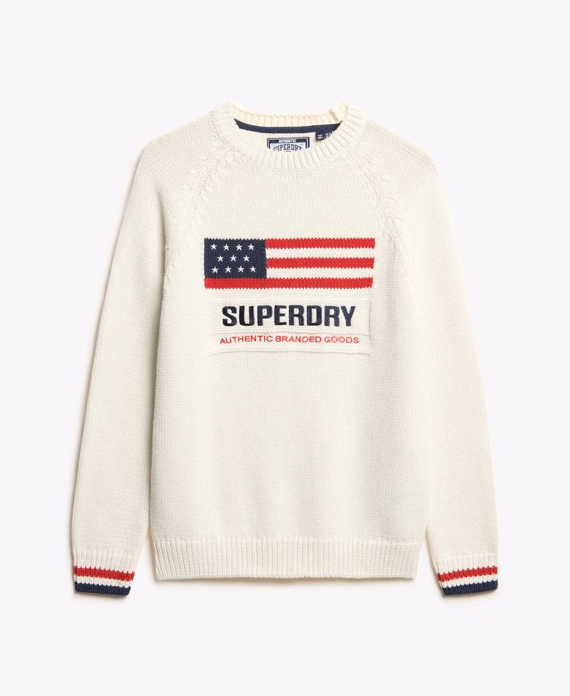 Americana Crew Knit Sweter