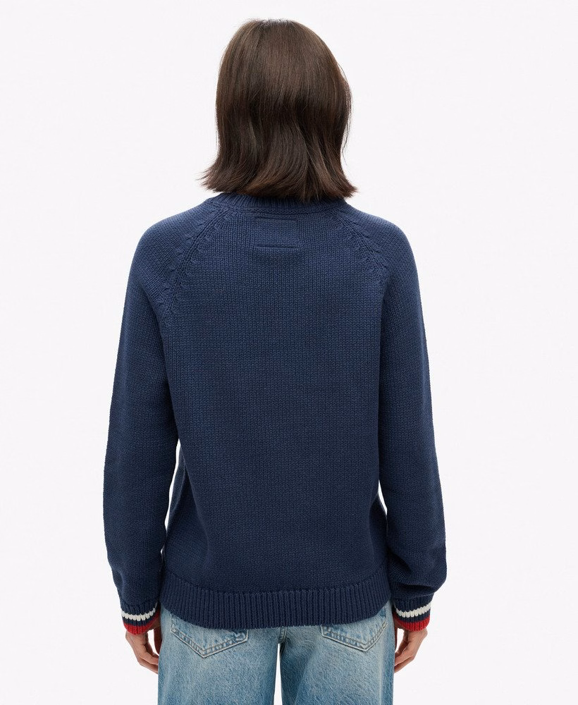 Americana Crew Knit Sweter