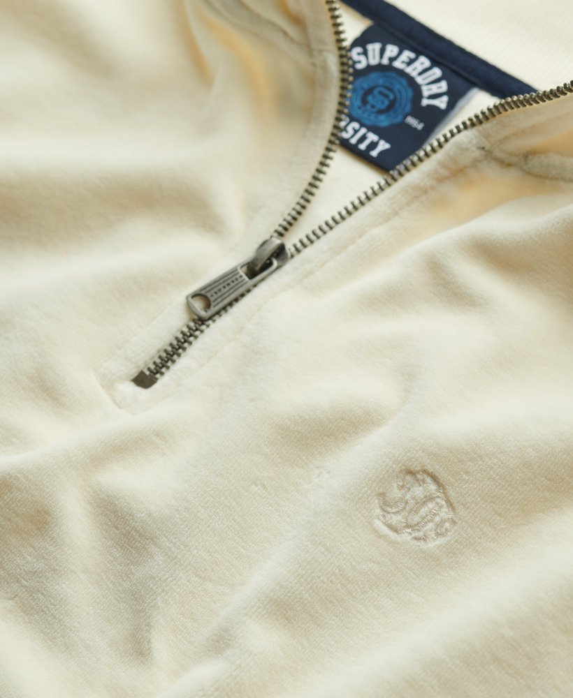 welurowy półzamek w kolorze desert bone off white