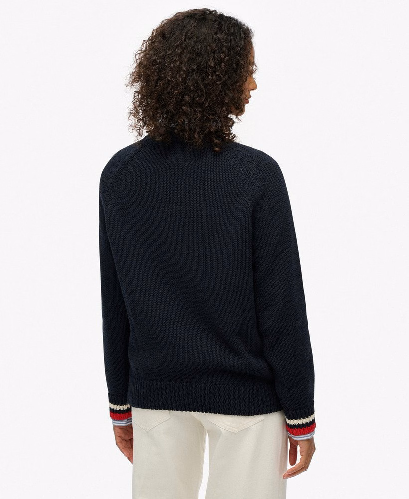 Americana Crew Knit Sweter