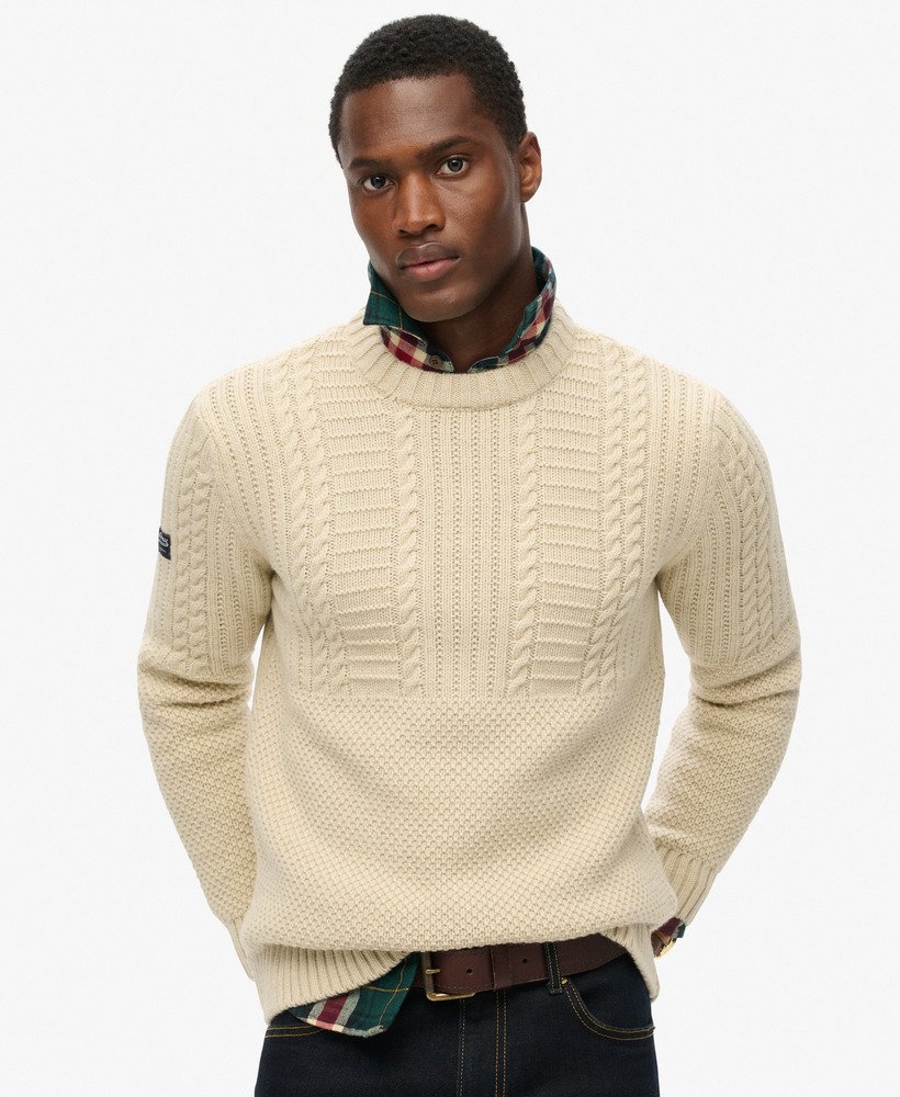 jacob crew jumper w kolorze ecru