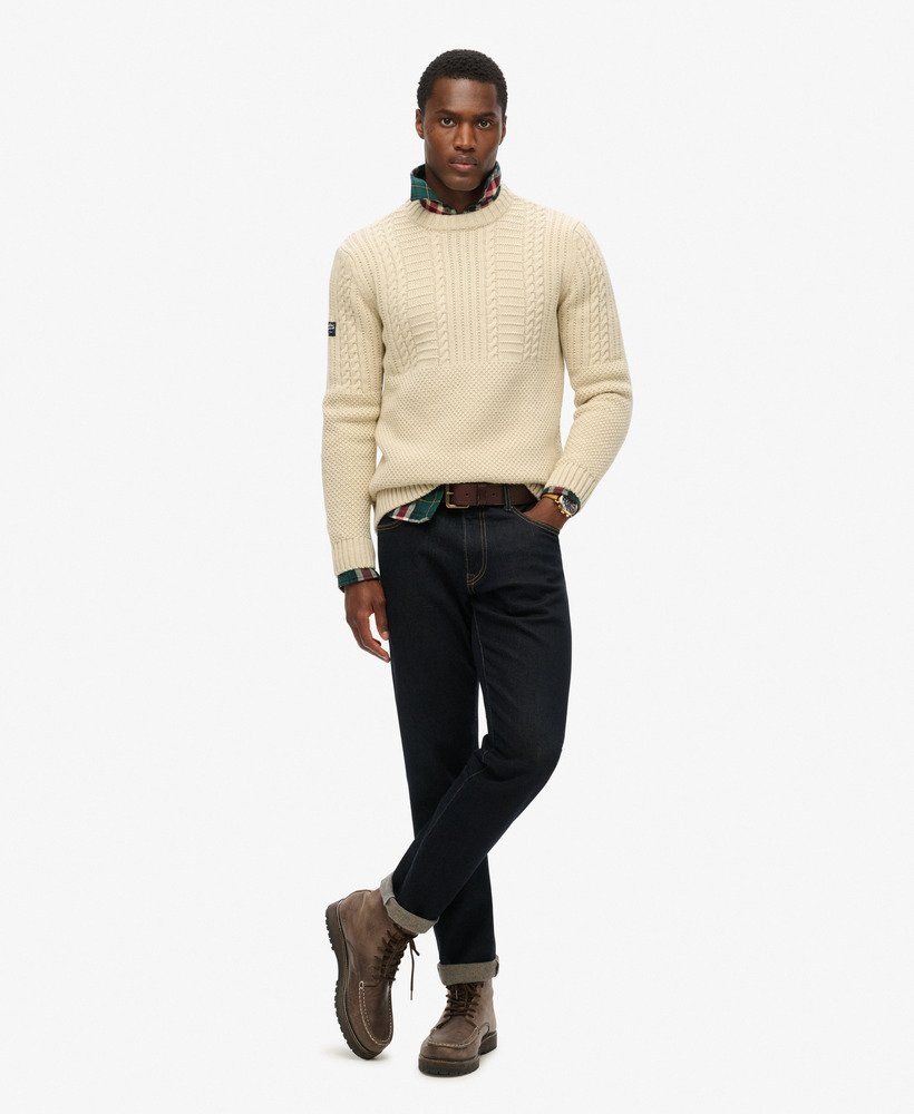 jacob crew jumper w kolorze ecru