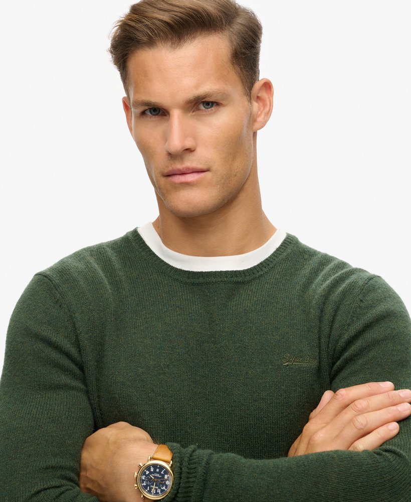 teksturowany sweter z dzianiny w kolorze oliwkowym