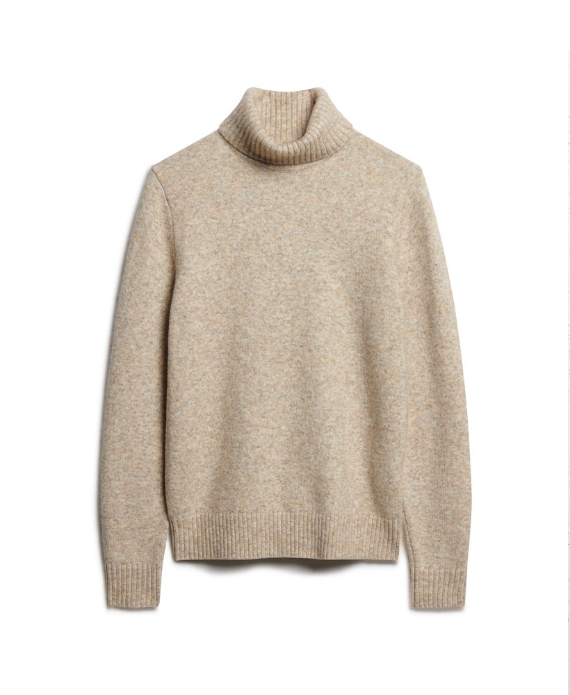 golf z szczotkowanego materiału w kolorze moonstruck beige marl