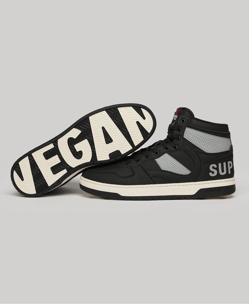 wysokie trampki vegan jump w kolorze czarnym