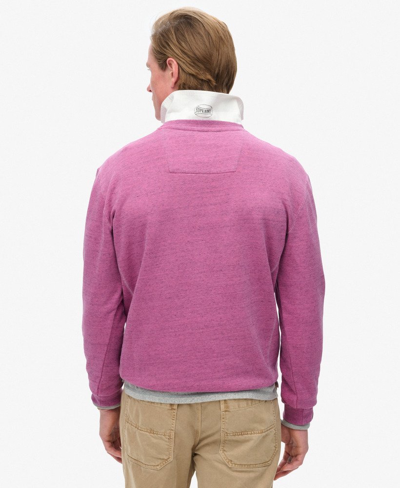 bluza over dyed marl crew w kolorze szokujĄcego rÓŻu