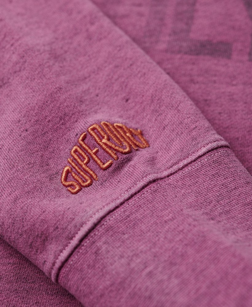 bluza over dyed marl crew w kolorze szokujĄcego rÓŻu
