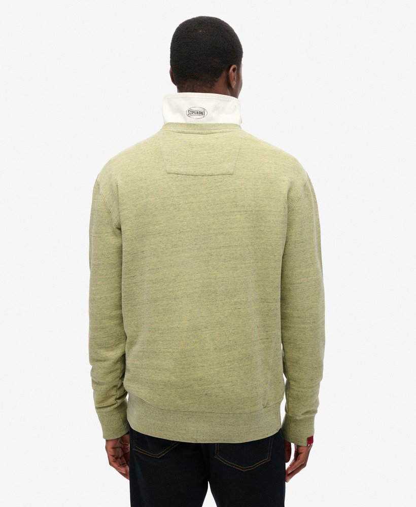 bluza z okrągłym dekoltem over dyed marl w kolorze lemon drop