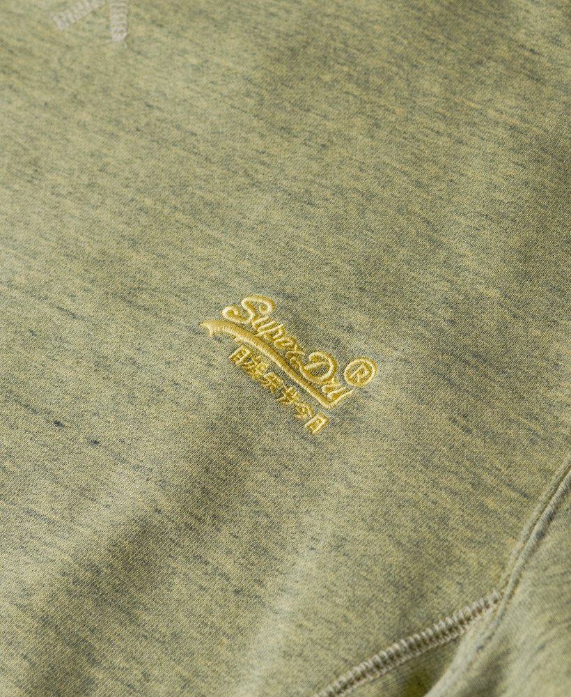 bluza z okrągłym dekoltem over dyed marl w kolorze lemon drop