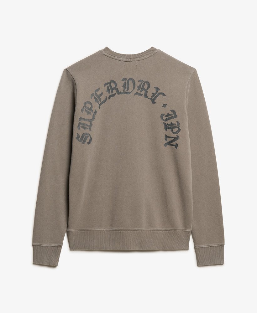 bluza z nadrukiem w kolorze antracytowym