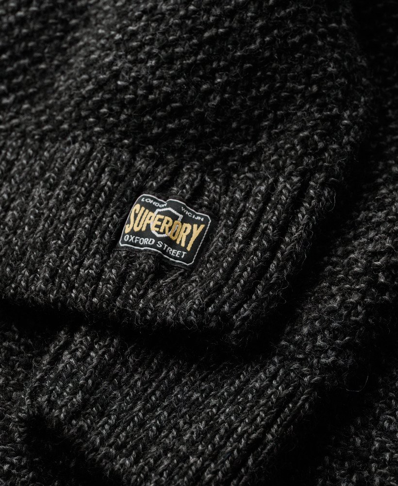 sweter jacob cable knit w kolorze antracytowym
