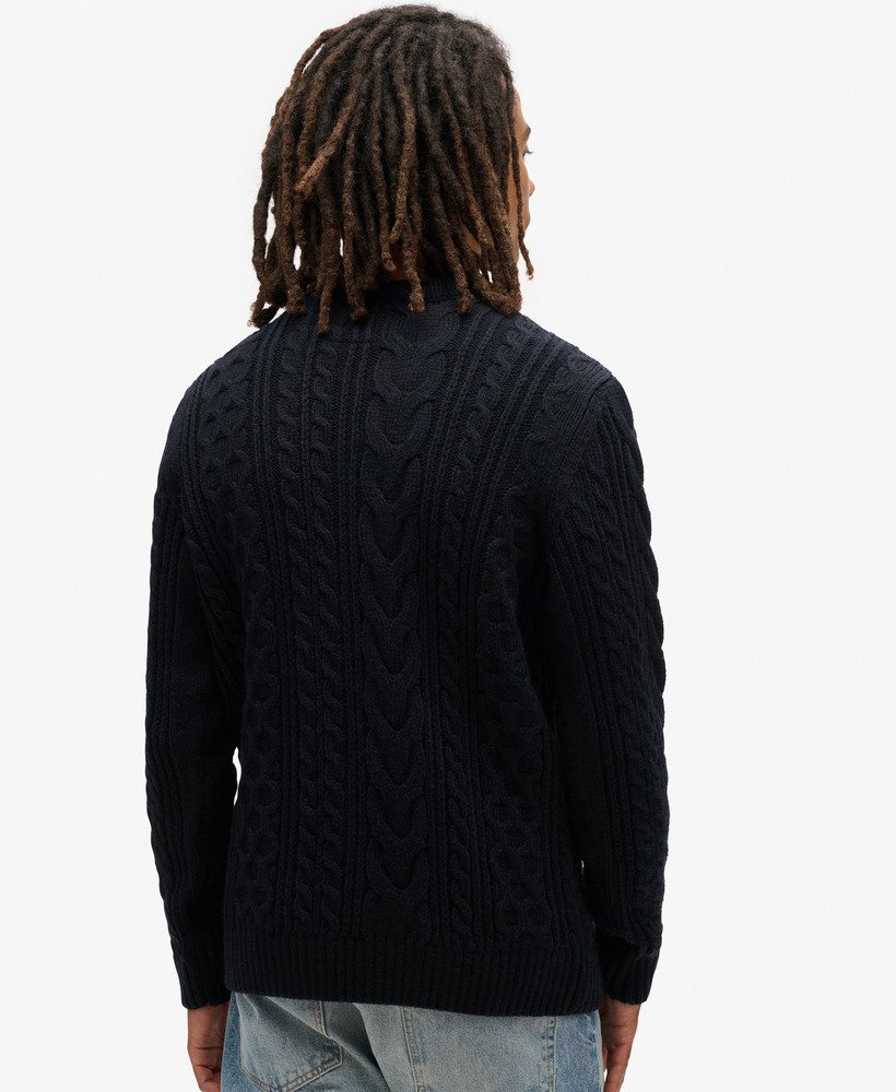 sweter jacob cable knit w kolorze eclipse navy