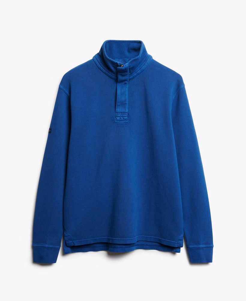 Bluza bawełniana Classic Pique z zamkiem błyskawicznym do połowy