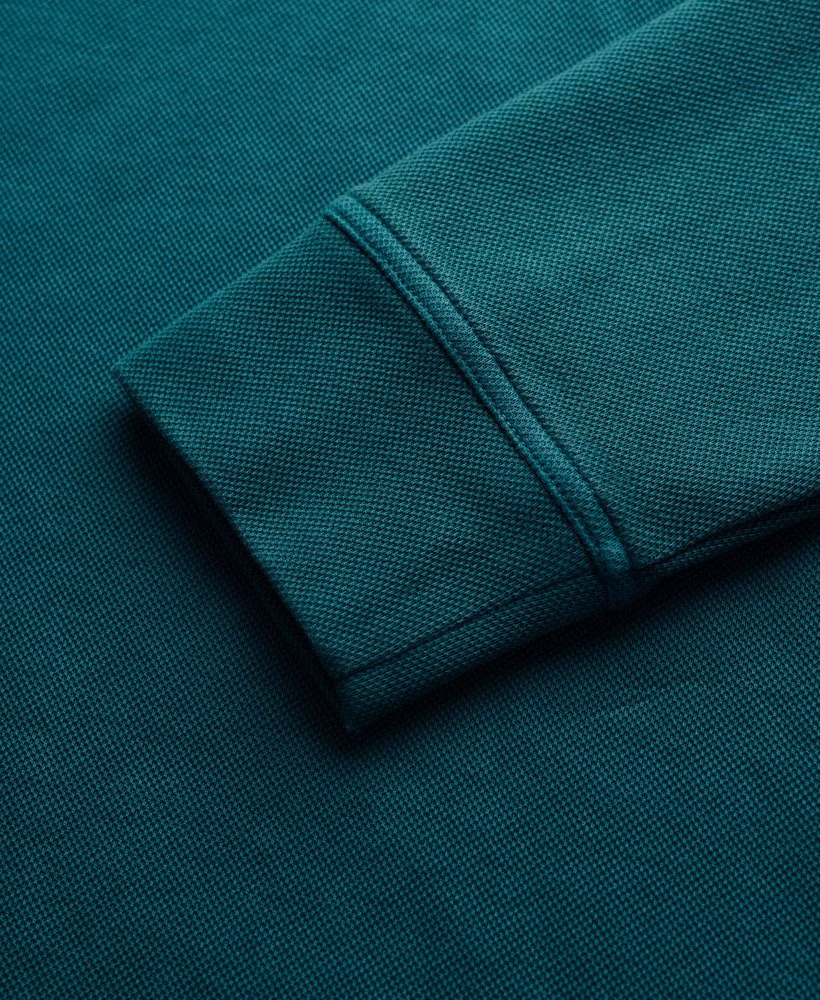 Bluza bawełniana Classic Pique z zamkiem błyskawicznym do połowy