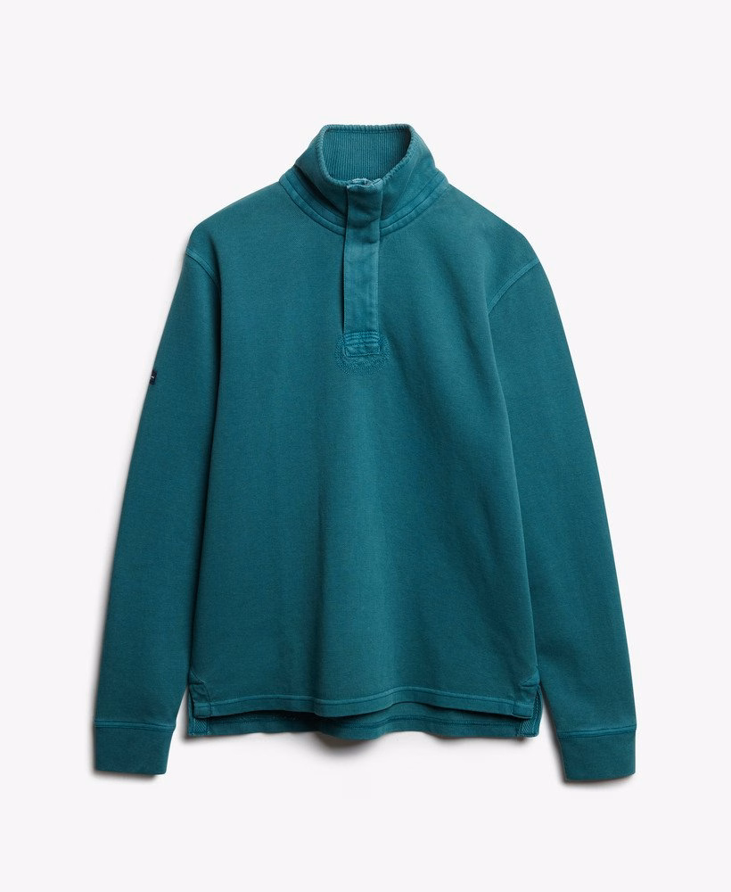 Bluza bawełniana Classic Pique z zamkiem błyskawicznym do połowy