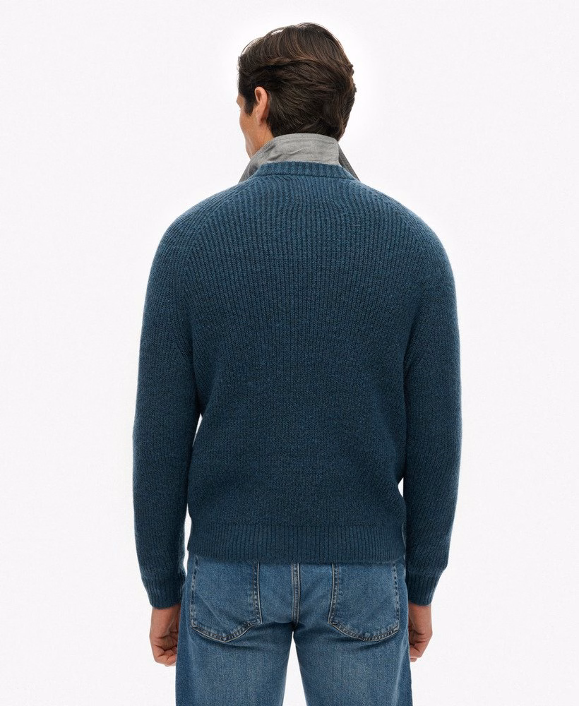 Gruby sweter typu raglan