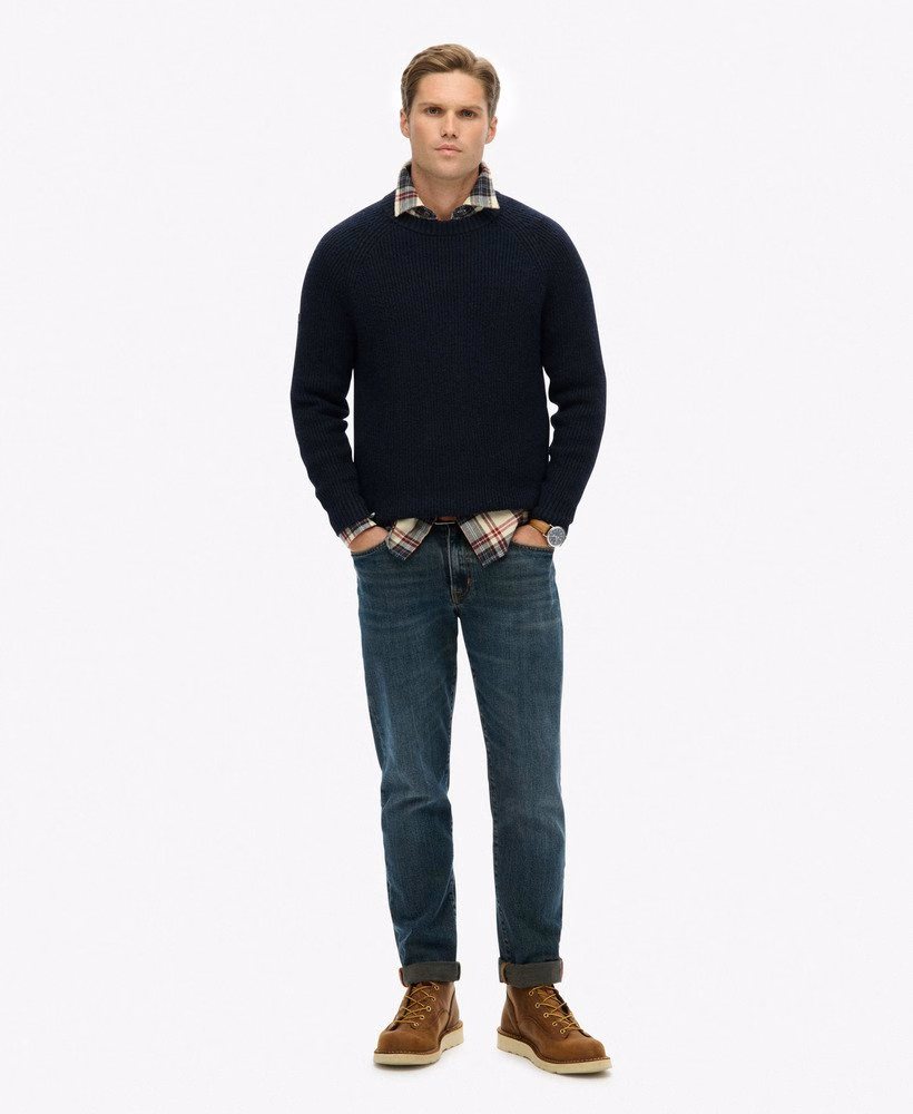 Gruby sweter typu raglan
