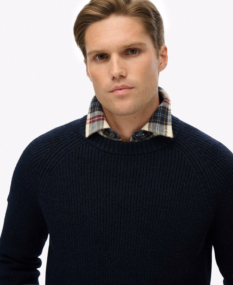 Gruby sweter typu raglan