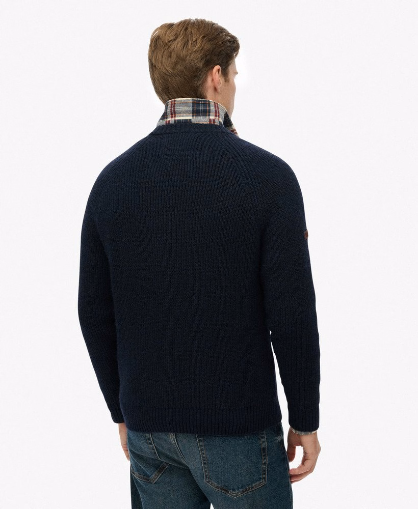 Gruby sweter typu raglan