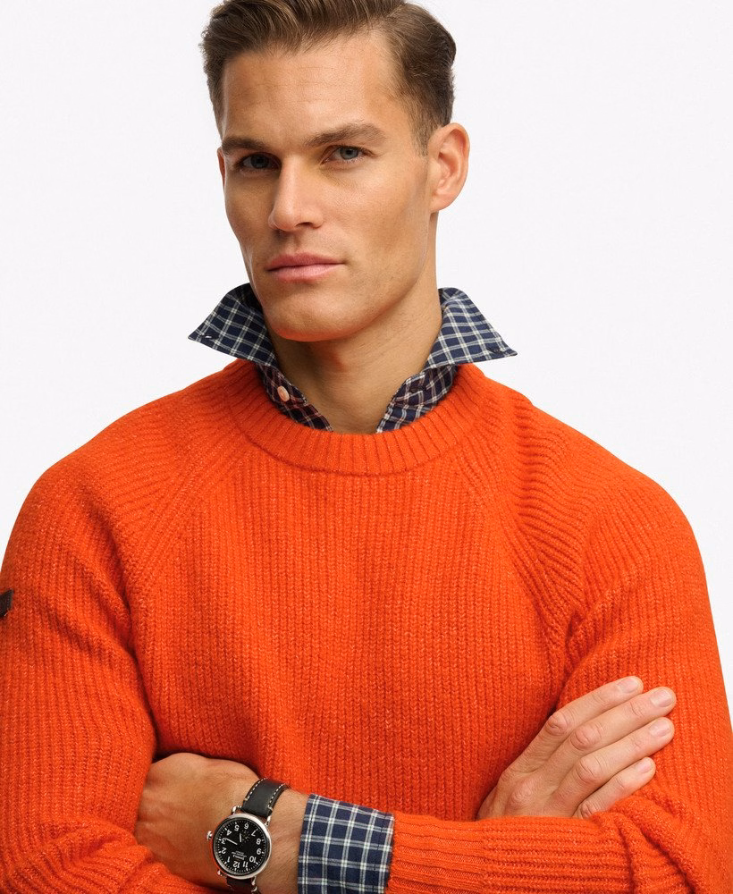 Gruby sweter typu raglan