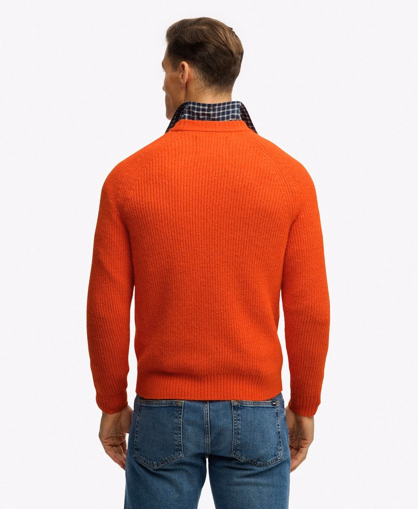 Gruby sweter typu raglan