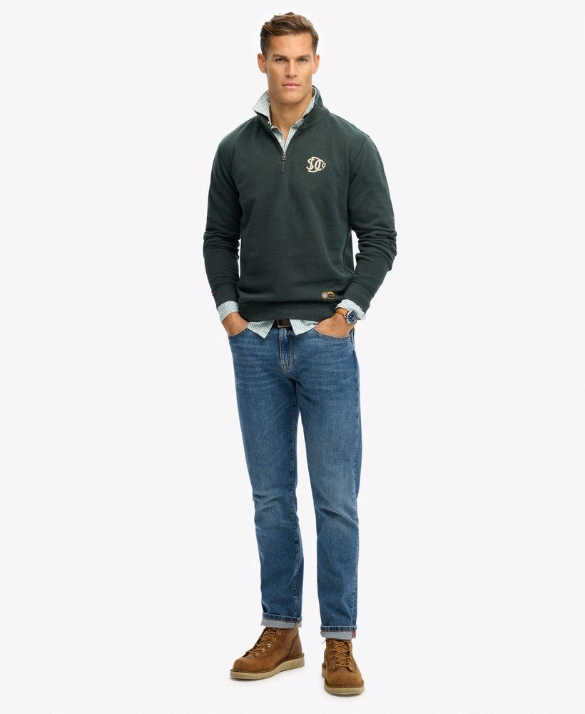 Bluza Athletic SD Co. z zamkiem błyskawicznym do połowy