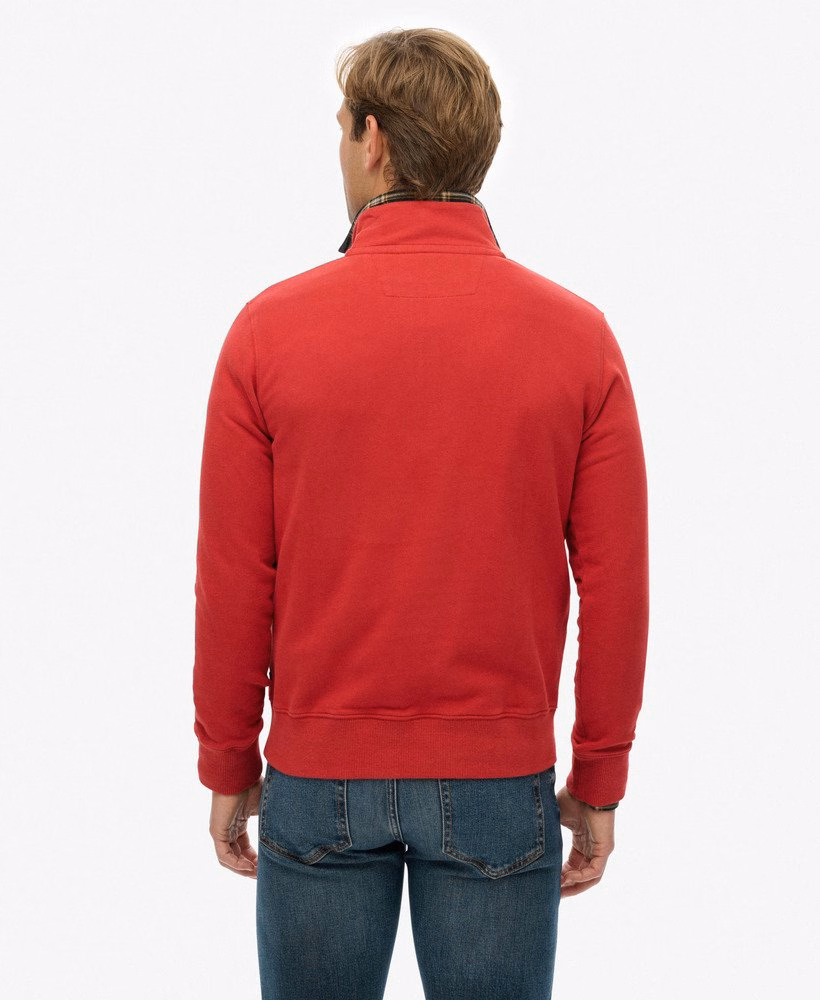 Preppy sweter z półzamkiem