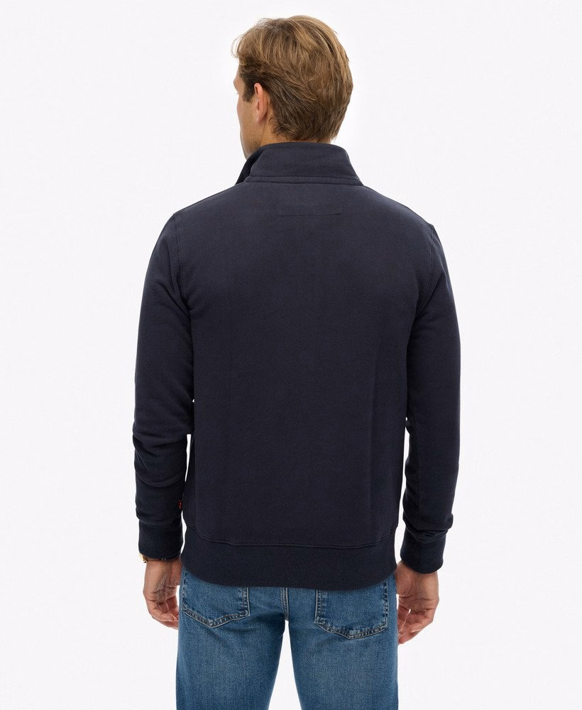 Preppy sweter z półzamkiem