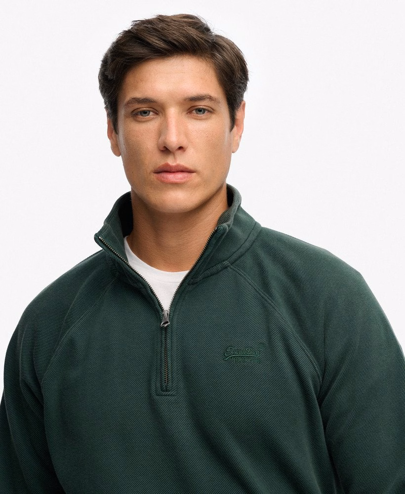 Bluza raglanowa Henley Essential Logo