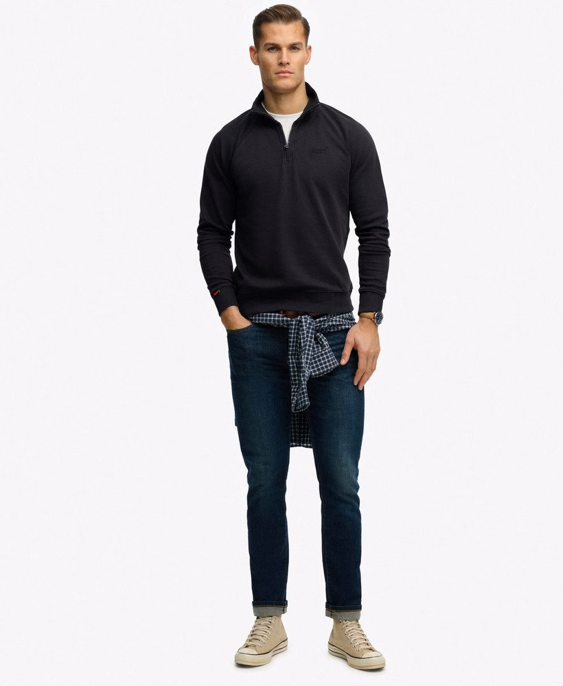 Bluza raglanowa Henley Essential Logo