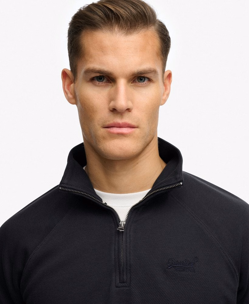 Bluza raglanowa Henley Essential Logo