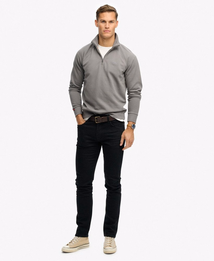 Bluza raglanowa Henley Essential Logo