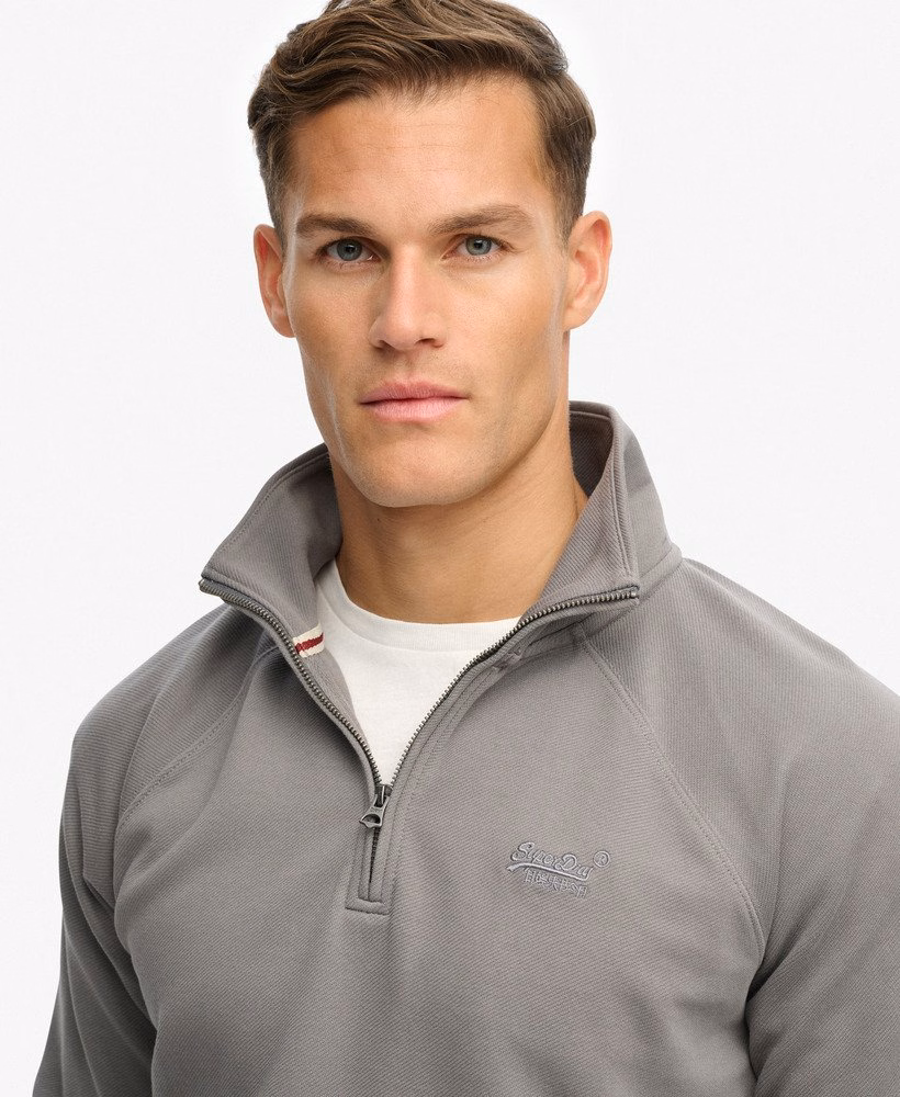 Bluza raglanowa Henley Essential Logo