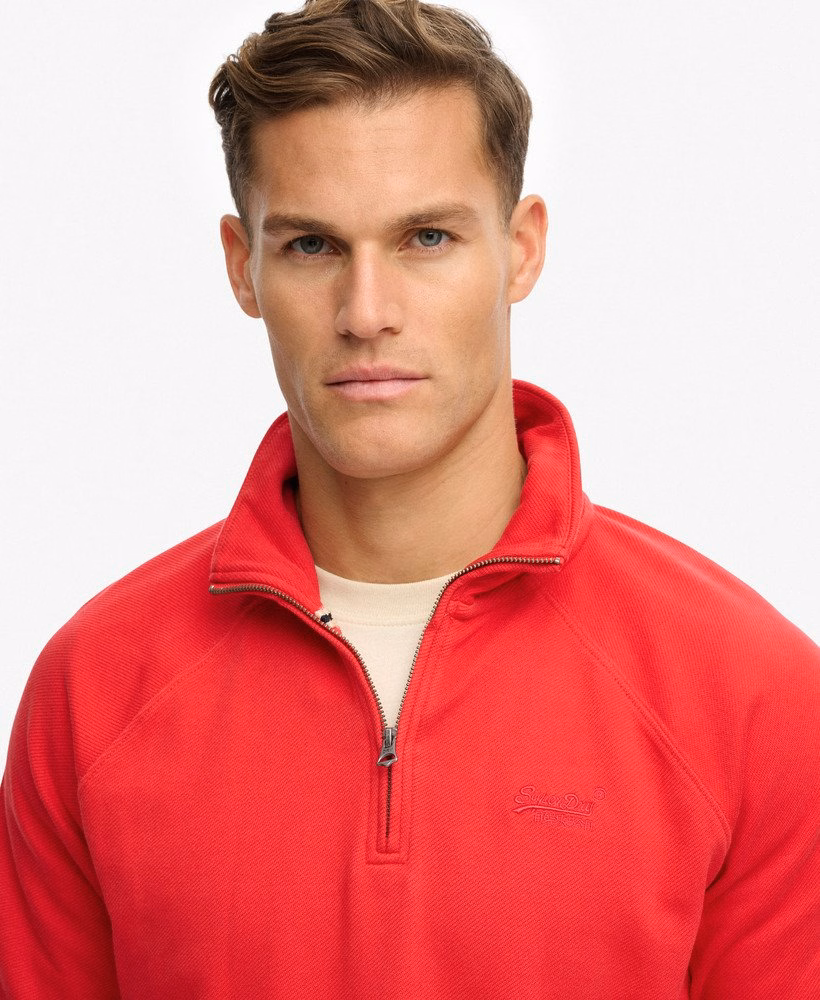 Bluza raglanowa Henley Essential Logo