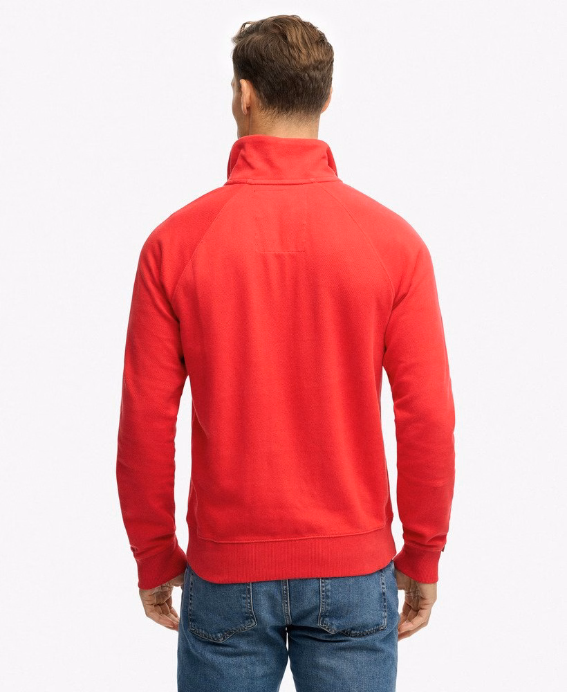 Bluza raglanowa Henley Essential Logo