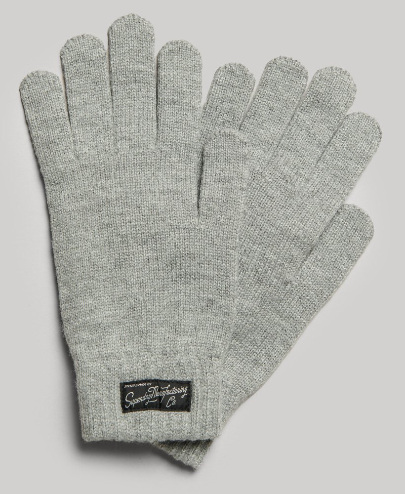 rękawiczki unisex essential logo w kolorze silver marl