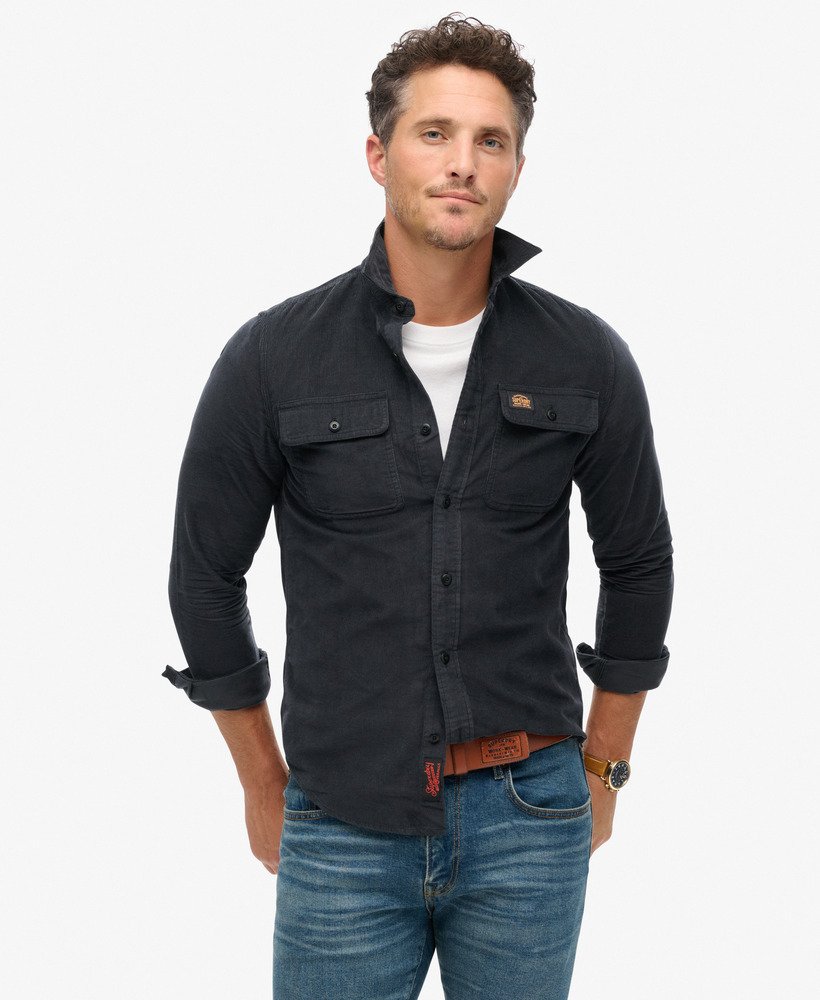 koszula trailsman loosed fit corduroy w kolorze jet black
