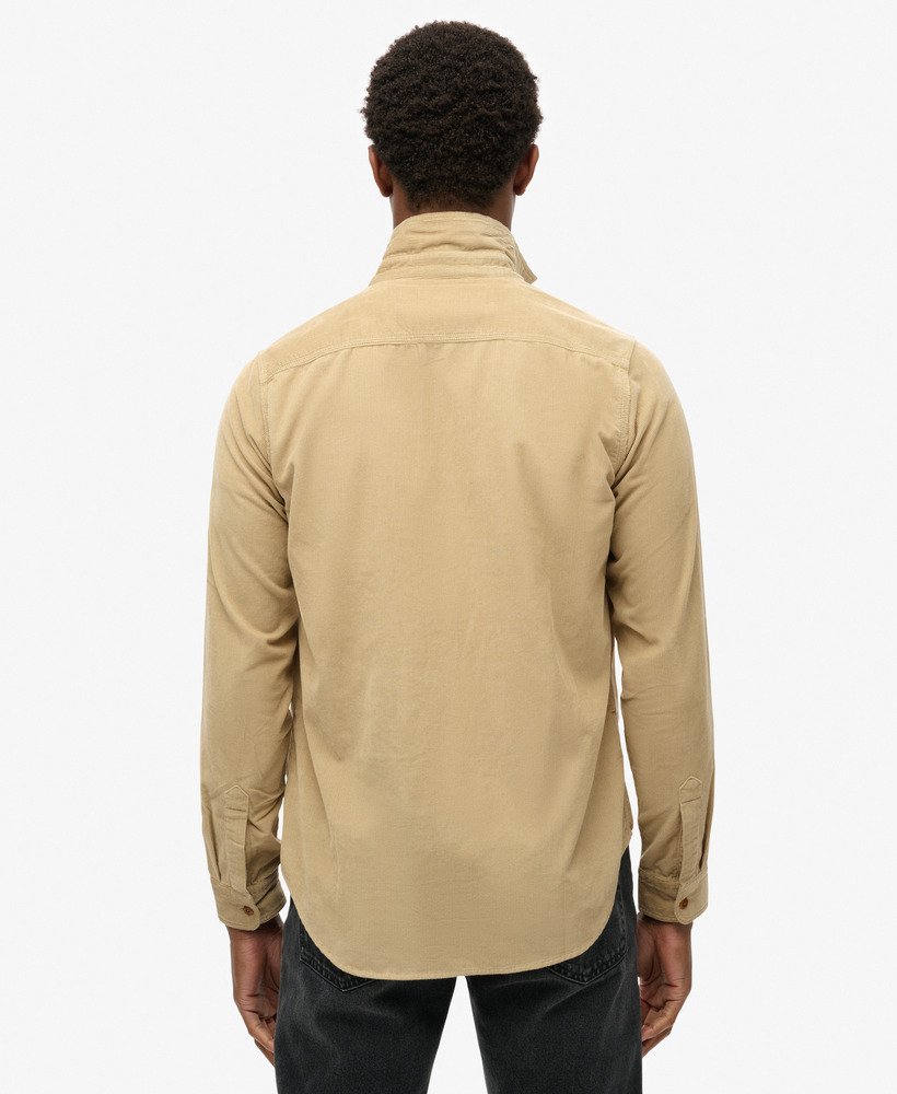 koszula trailsman loosed fit corduroy w kolorze stone wash taupe brown