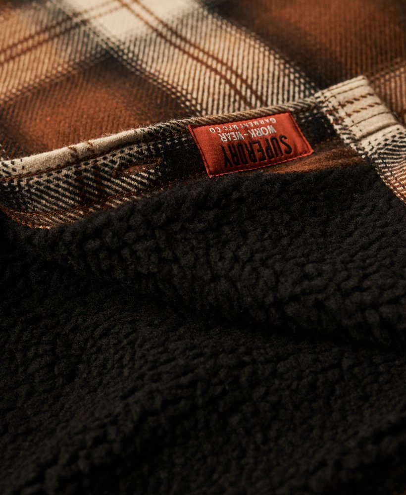 koszula wierzchnia wool miller w kolorze brązowym roderick check