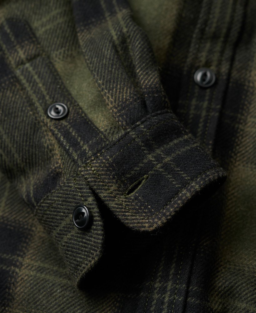 koszula wierzchnia wool miller w kolorze oliwkowym roderick check