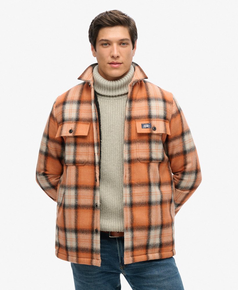 koszula wierzchnia wool miller w kolorze roderick check orange