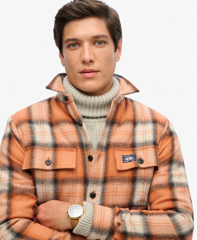 koszula wierzchnia wool miller w kolorze roderick check orange