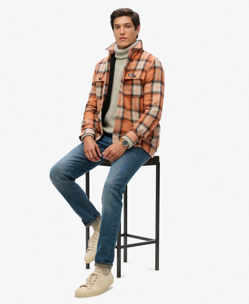 koszula wierzchnia wool miller w kolorze roderick check orange