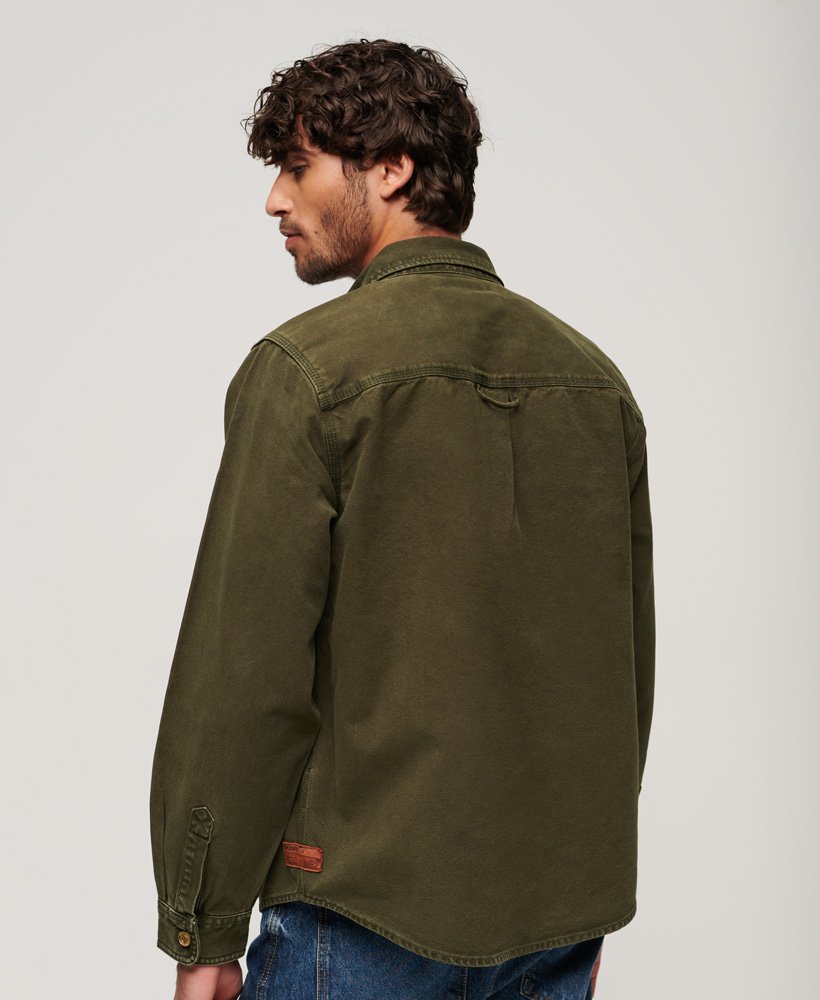 koszula wierzchnia z płótna surplus w kolorze army khaki