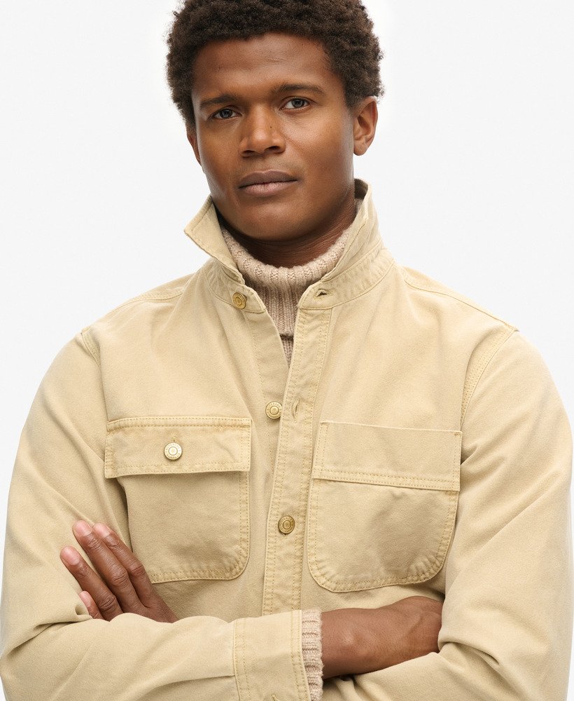 koszula wierzchnia z płótna surplus w kolorze jasnego khaki